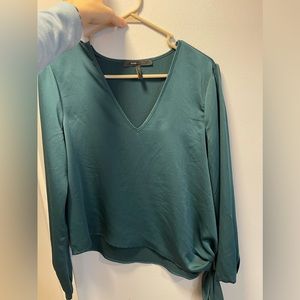 BCBG Max Azria Emerald Green top size small  Perfect for the holidays !!